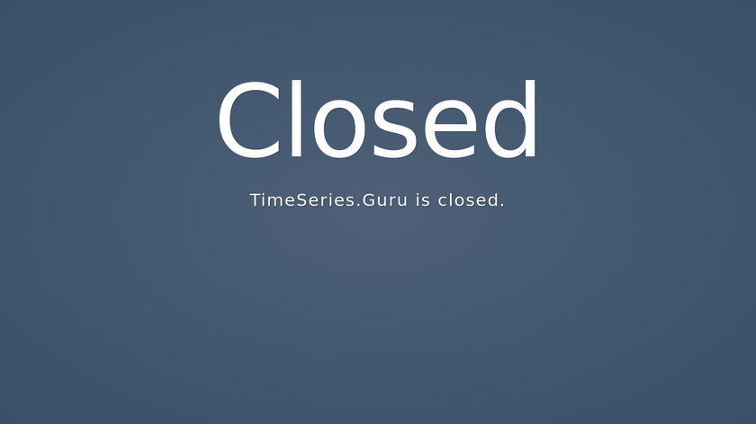 TimeSeries.Guru.guru Landing Page