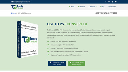 ToolsGround OST to PST Converter image