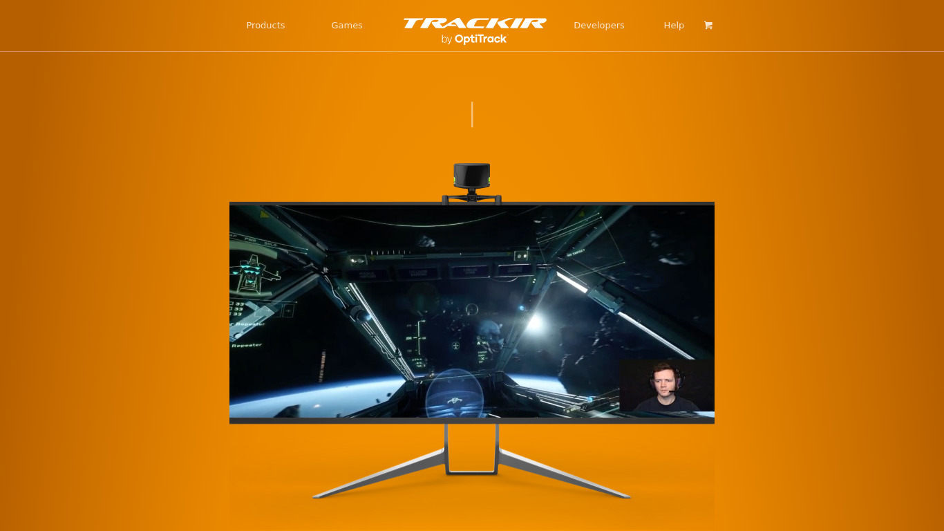 TrackIR Landing page