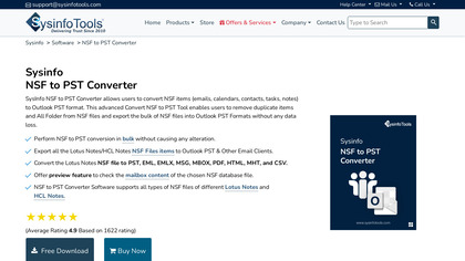 Sysinfotools NSF To PST Converter image