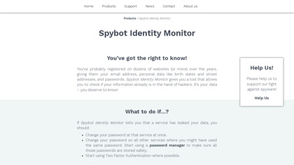 Spybot Identity Monitor image