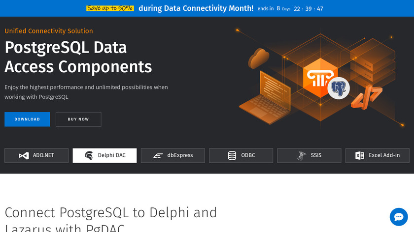 PostgreSQL Data Access Components Landing Page