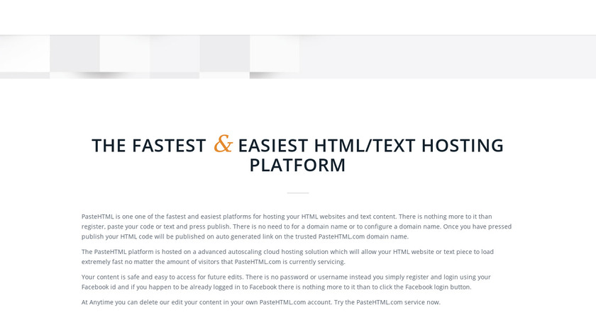 pastehtml Landing Page