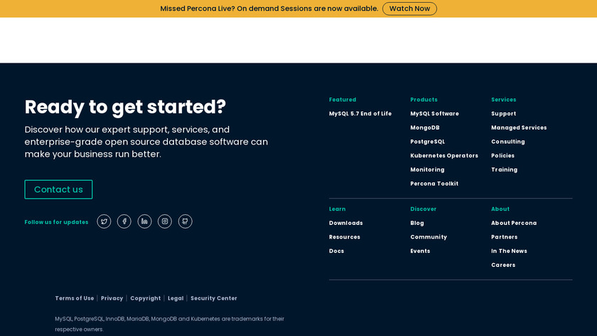 Percona Toolkit Landing Page