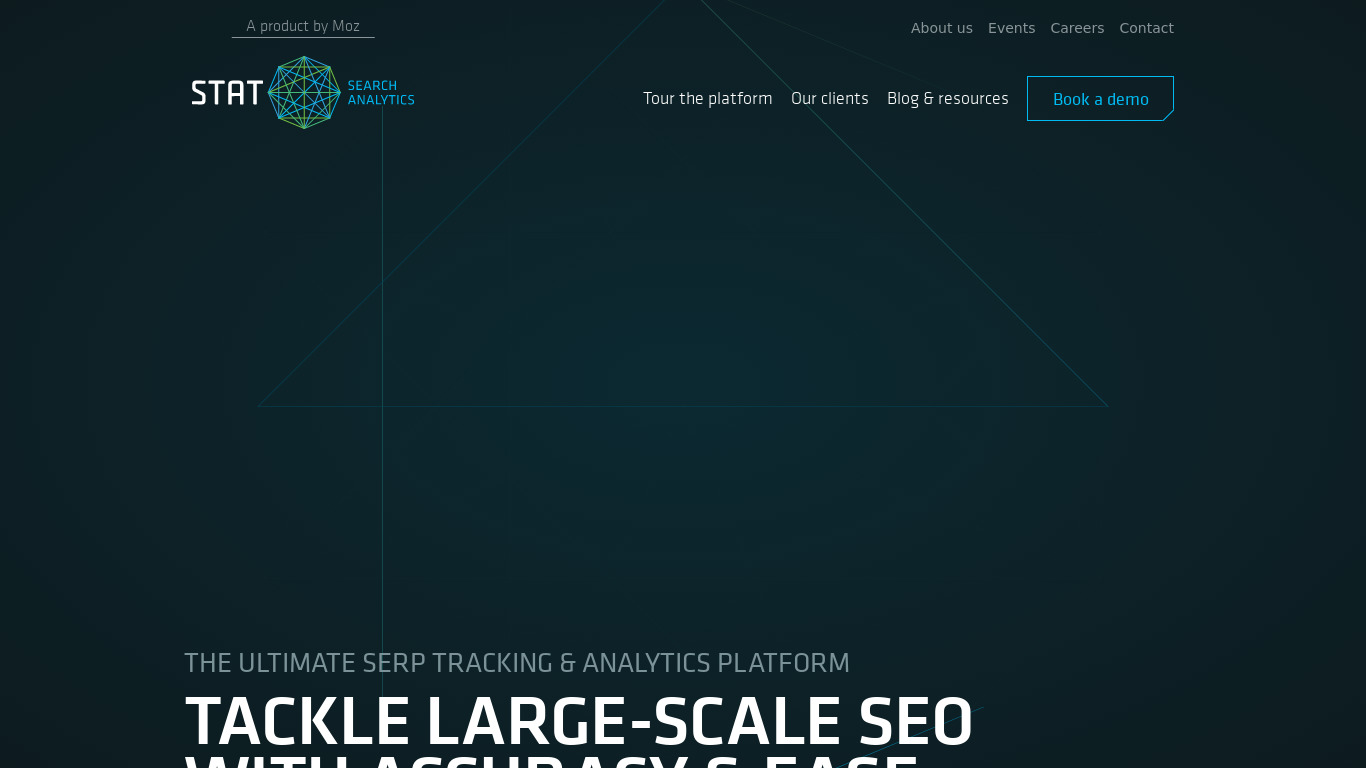 STAT Search Analytics Landing page