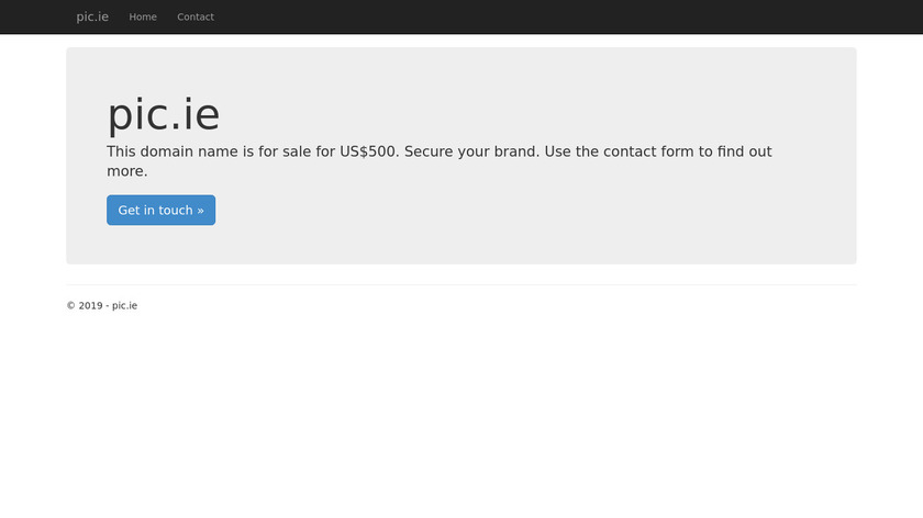 Pic.ie.ie Landing Page