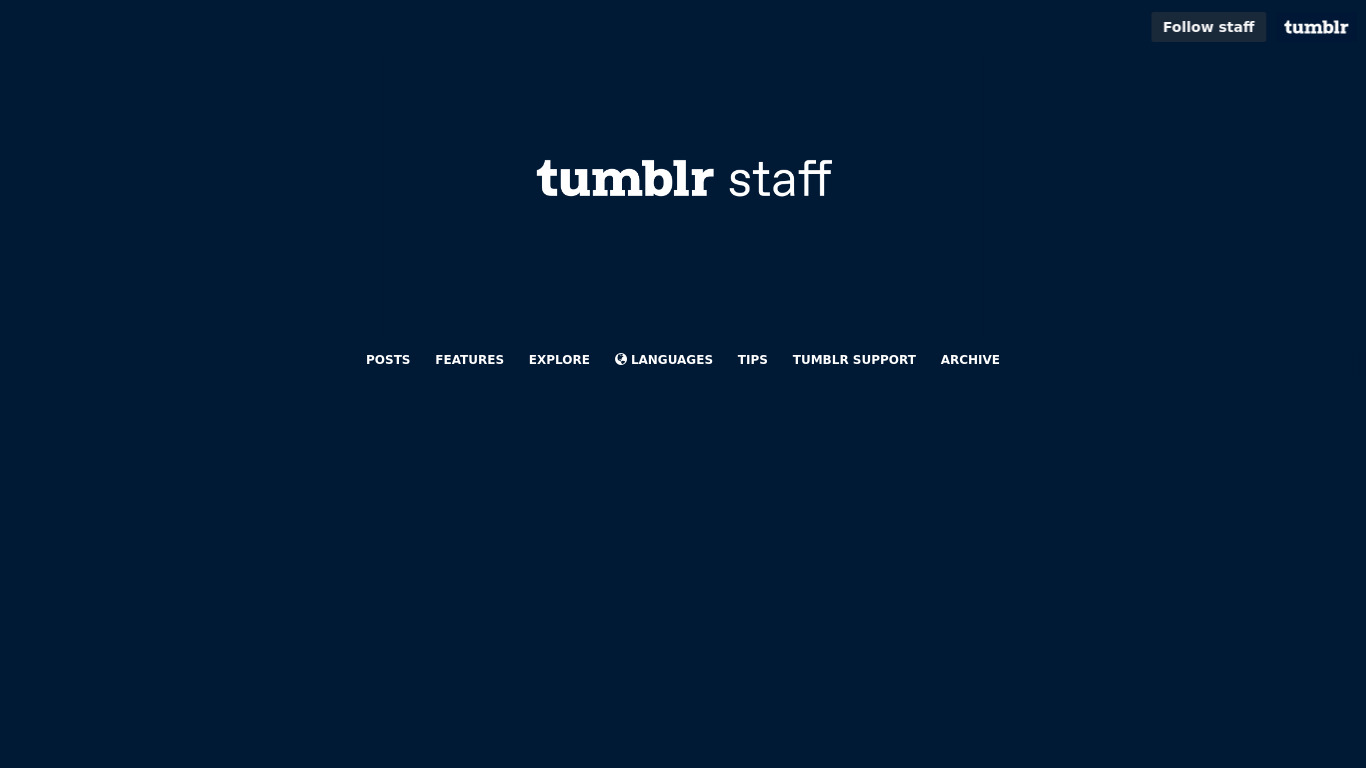 Tumblr Backup Landing page