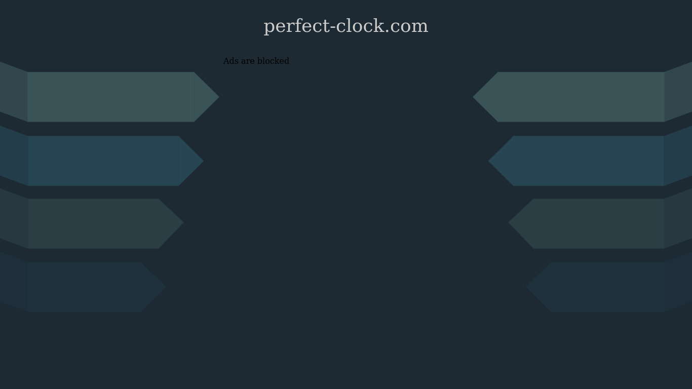 PerfectClock Landing page