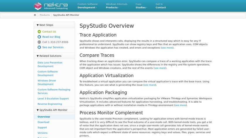 SpyStudio Landing Page