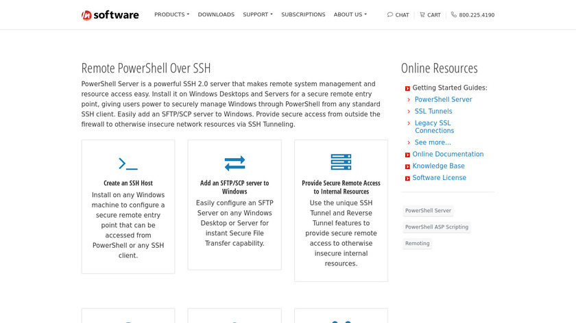 PowerShell Server Landing Page