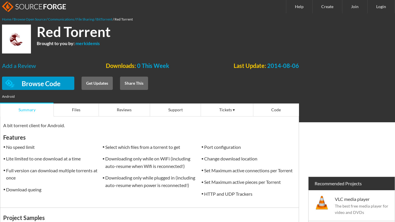 Red Torrent Landing page