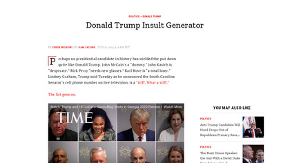 Donald Trump Insult Generator image