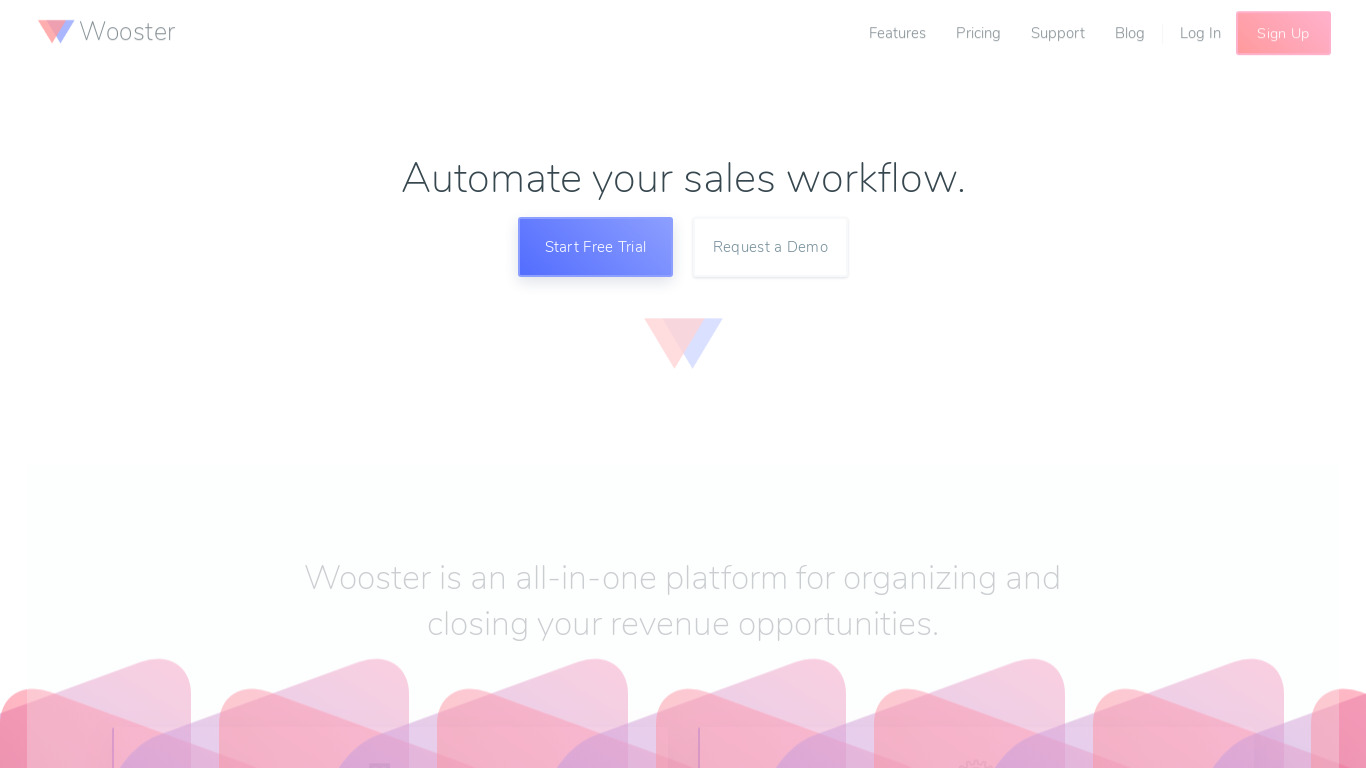 Wooster Landing page