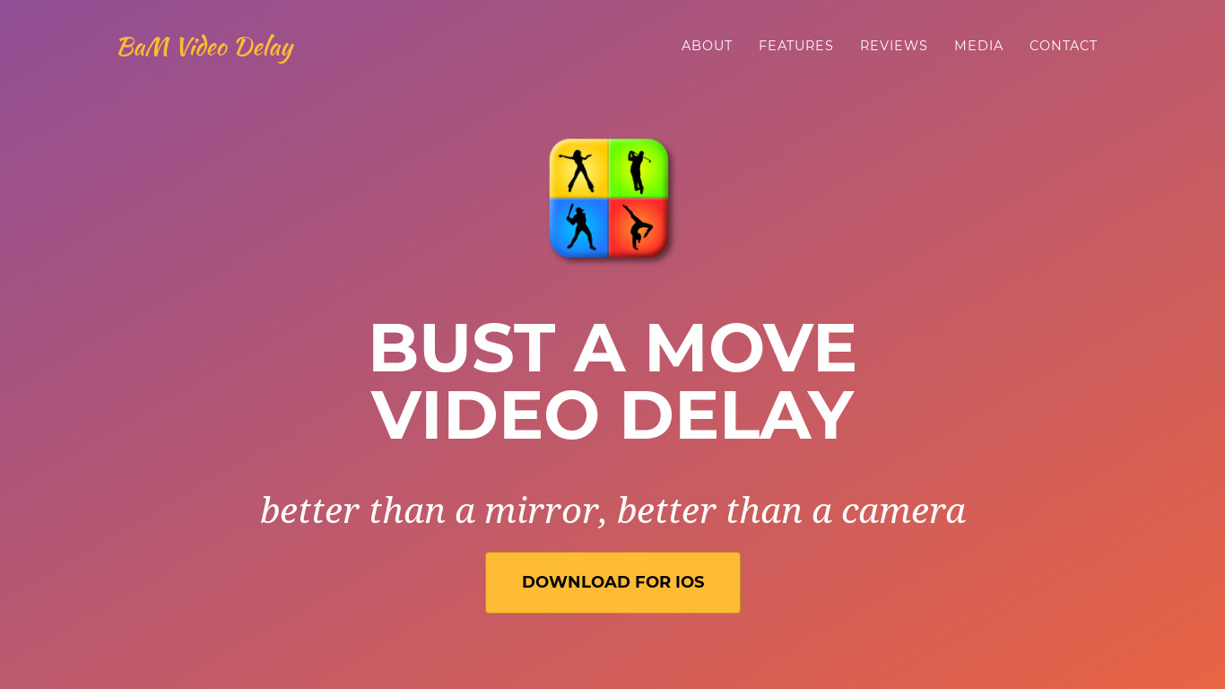 Bust a move Video Delay Landing page