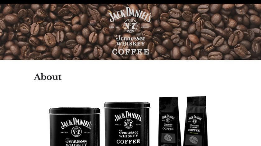 Jack Daniel's Coffee Landing Page