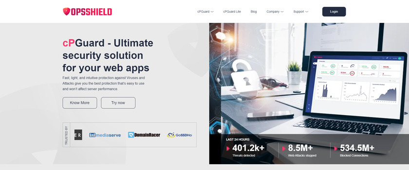 cPGuard Landing Page