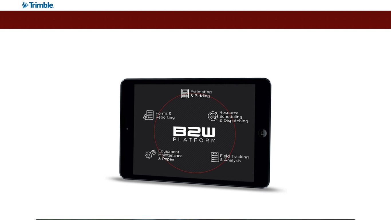 B2W Mobile App Landing page
