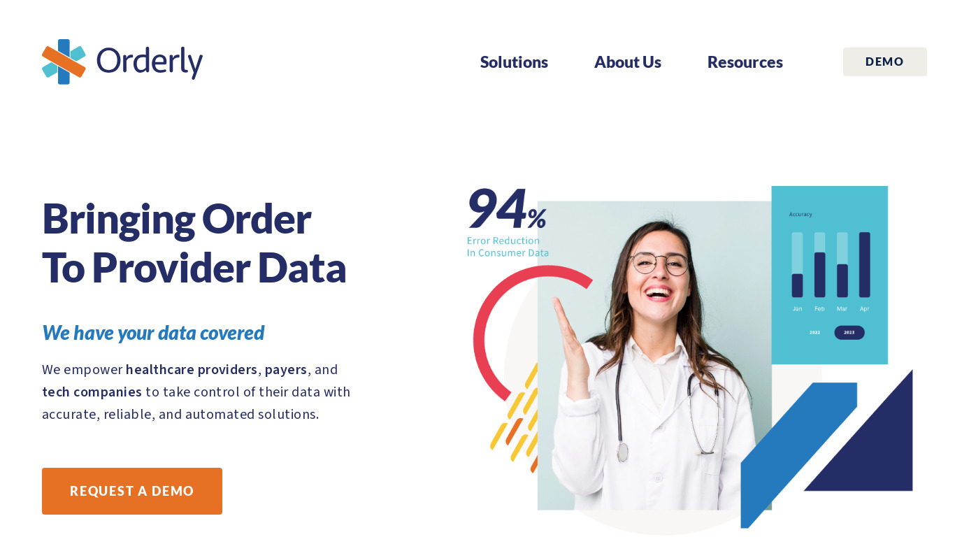 Orderly Health Landing page