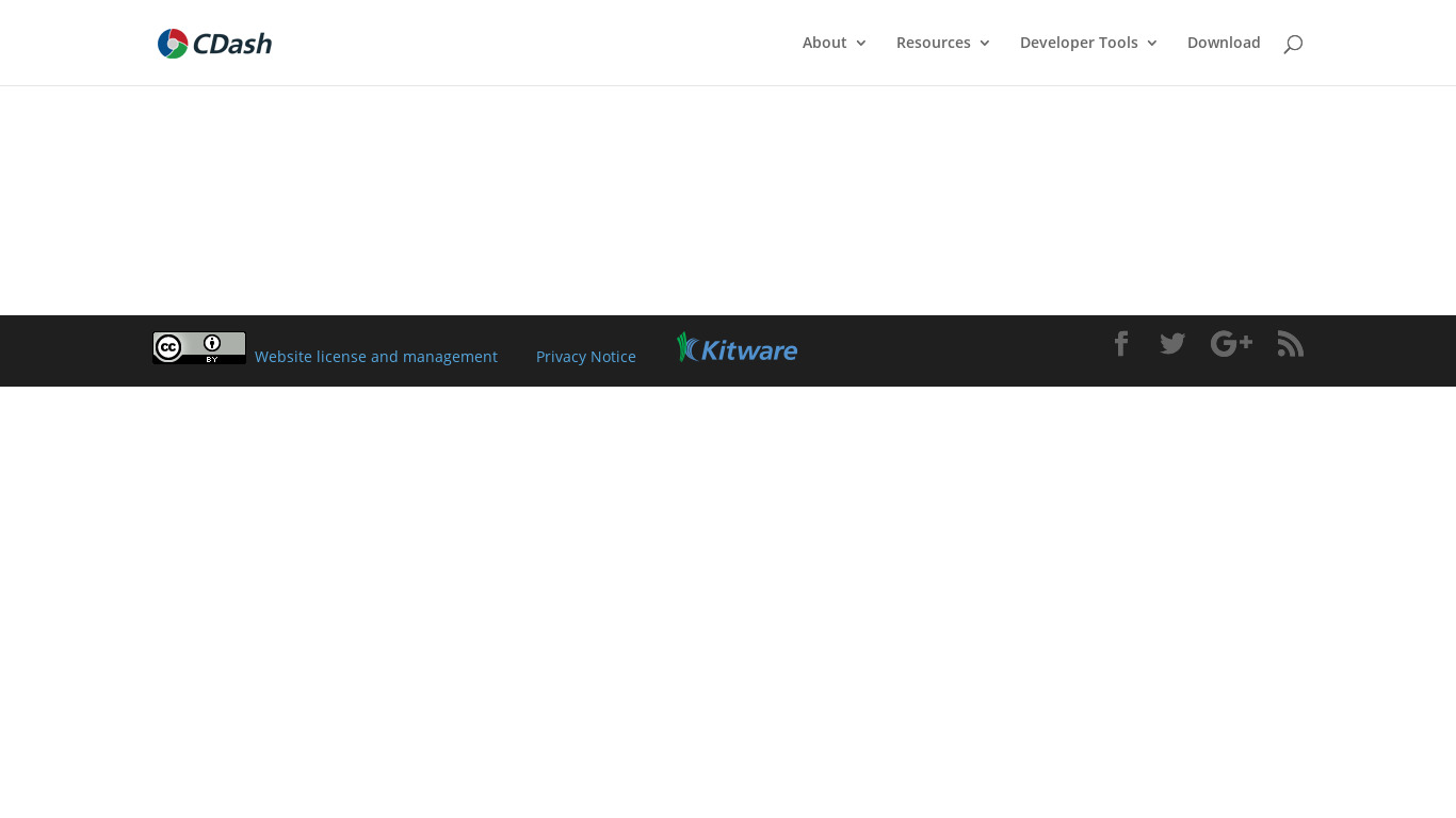 CDash Landing page