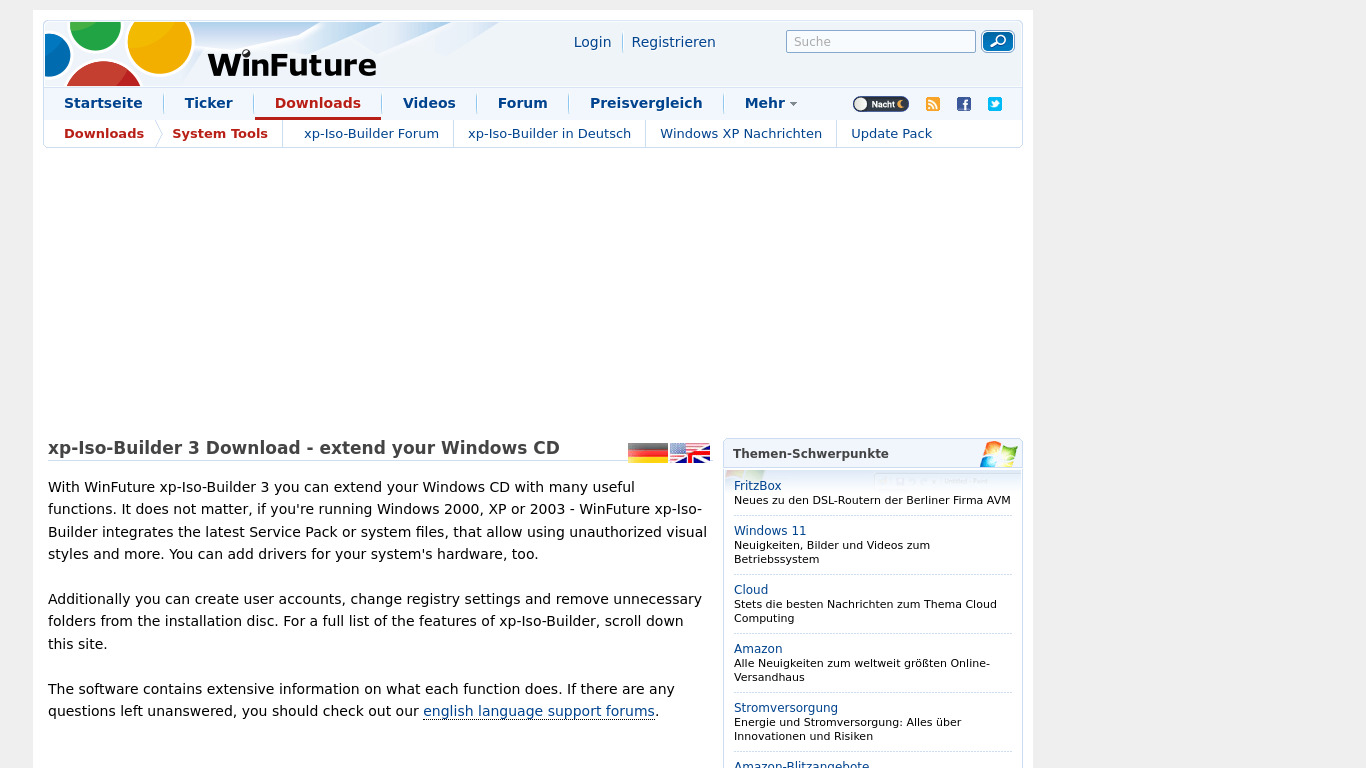 WinFuture xp-iso-builder Landing page