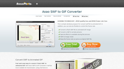 Aoao SWF to GIF Converter image