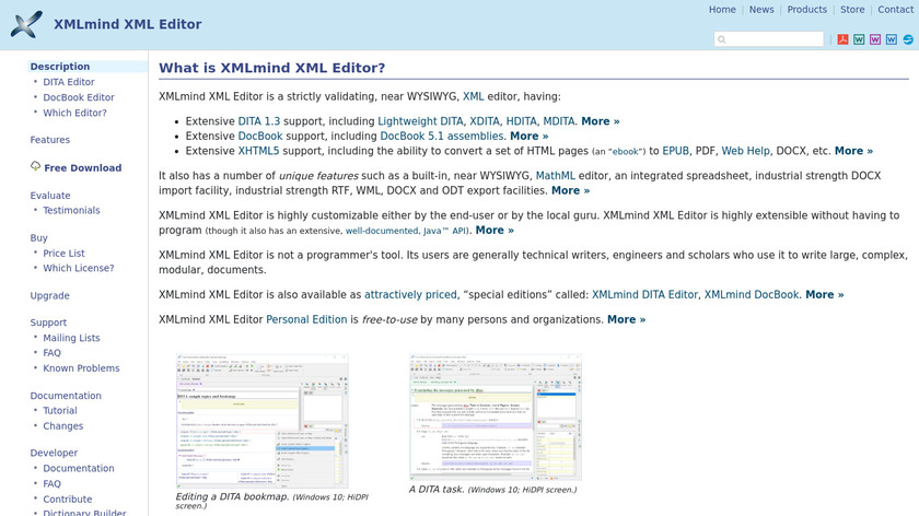 XMLmind XML Editor Landing Page
