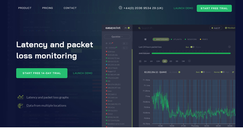 CocoPacket Landing Page