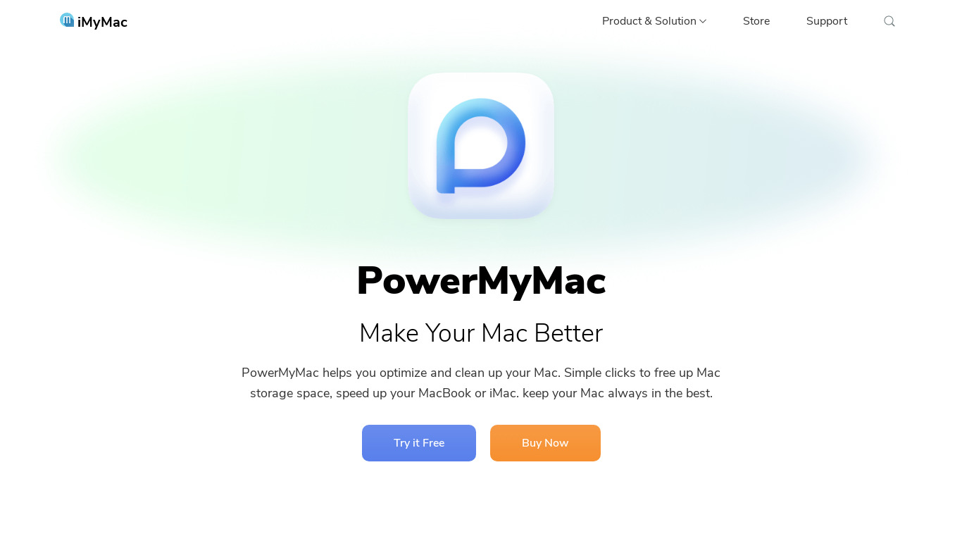 iMyMac PowerMyMac Landing page