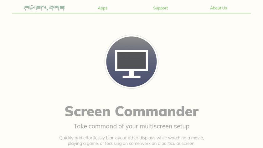 Screen Commander Landing Page
