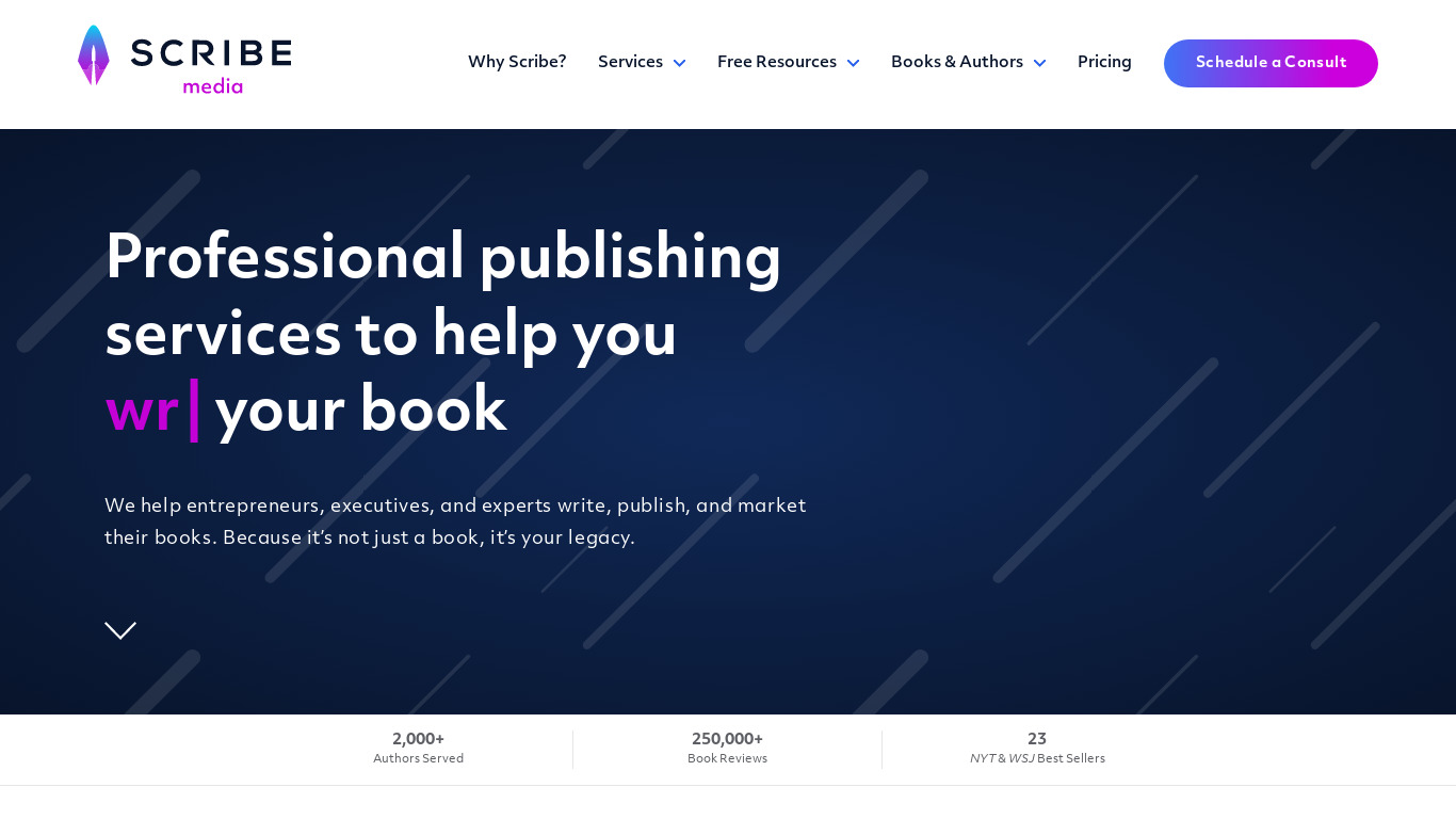 Book In A Box Landing page