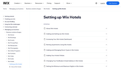 Wix Hotels image