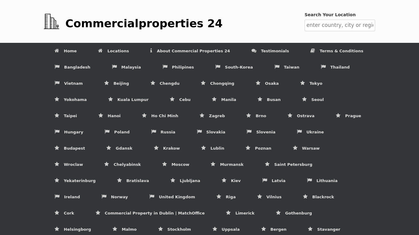 Commercialproperties 24 Landing page