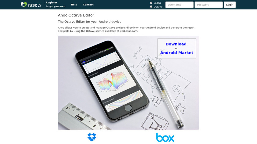 Anoc Octave Editor Landing Page