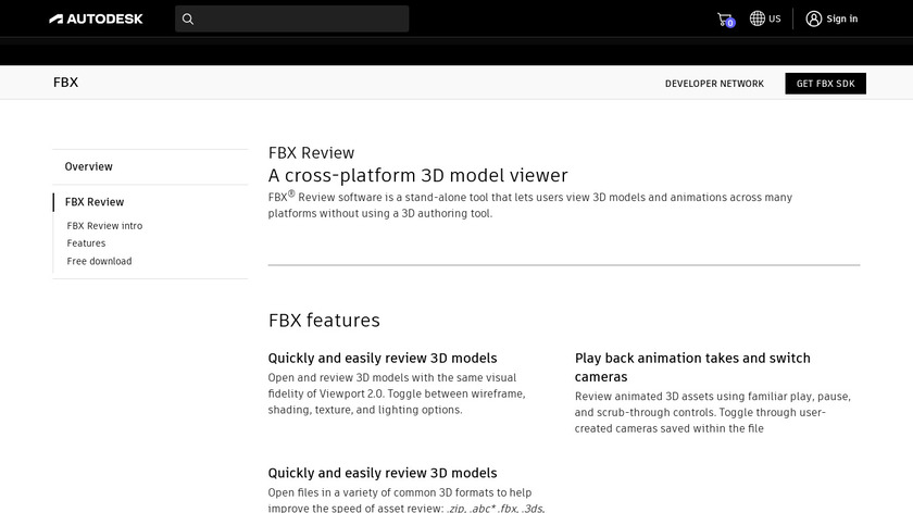 Autodesk FBX Review Landing Page