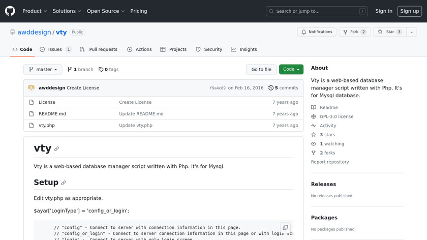 Vty Landing Page