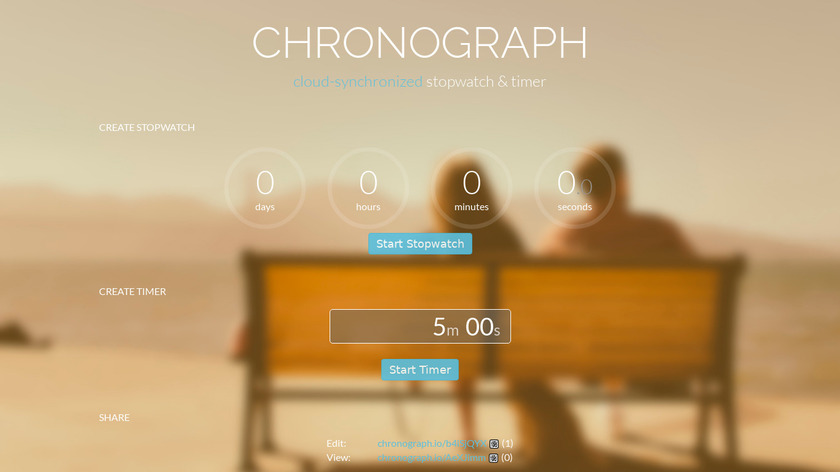 Chronograph.io Landing Page