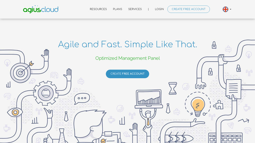 AgiusCloud Landing Page