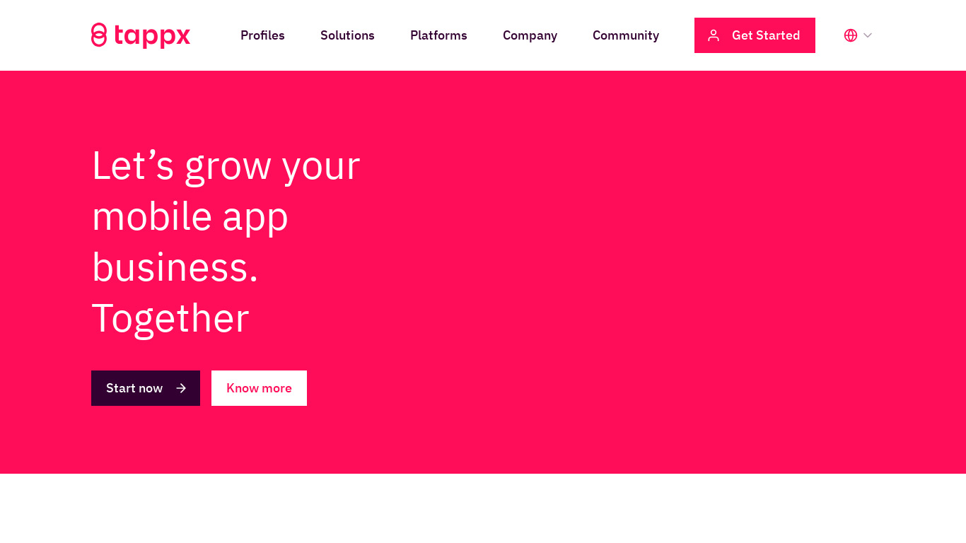 Tappx Landing page