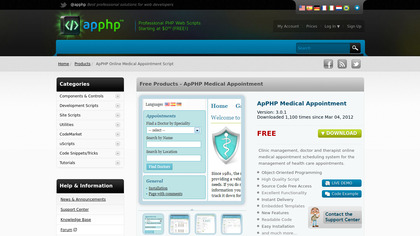 ApPHP Medical Appointment image