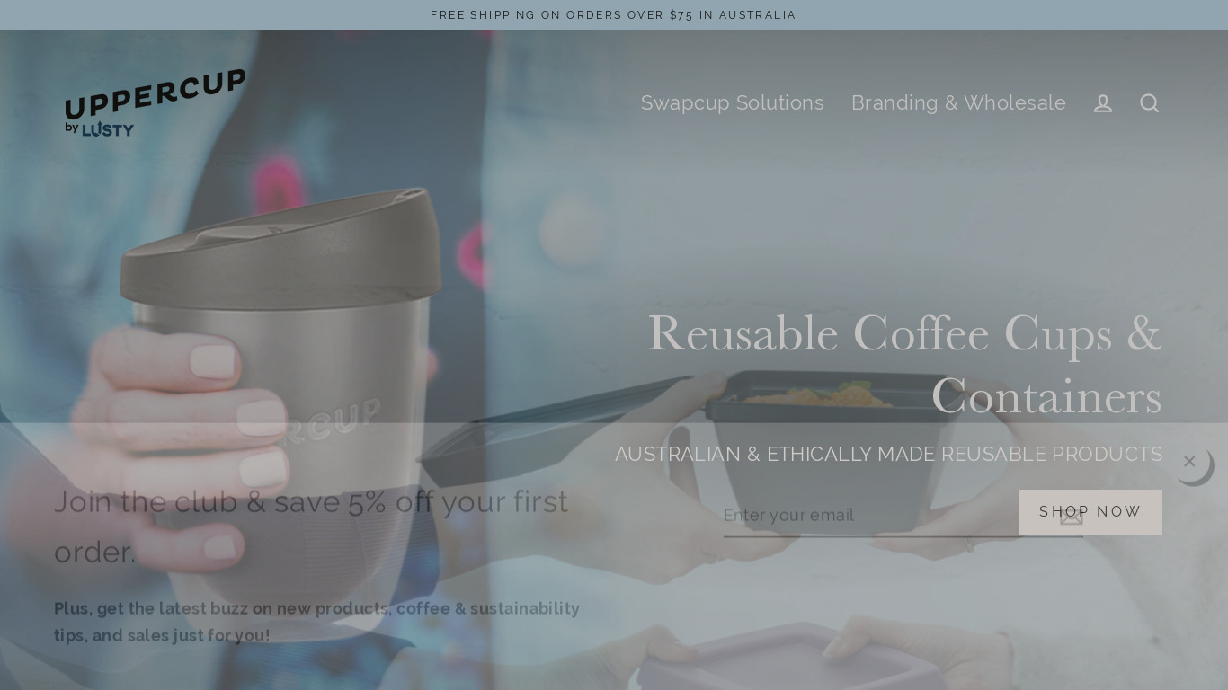 Uppercup Landing page