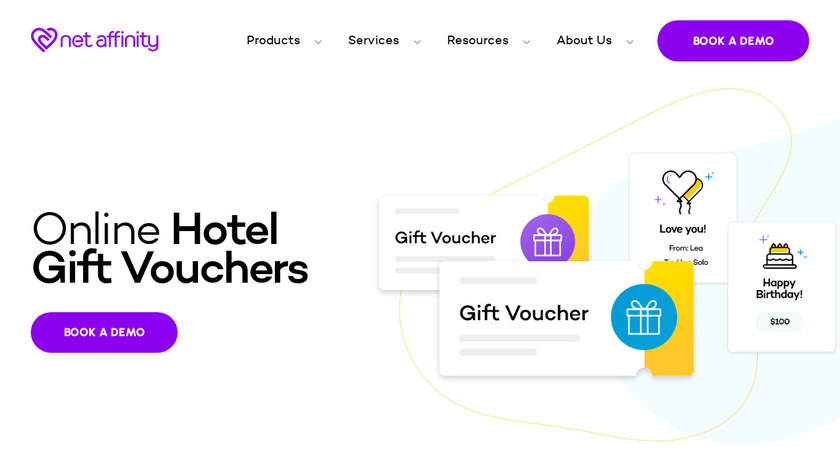Net Affinity Gift Voucher Solution Landing Page