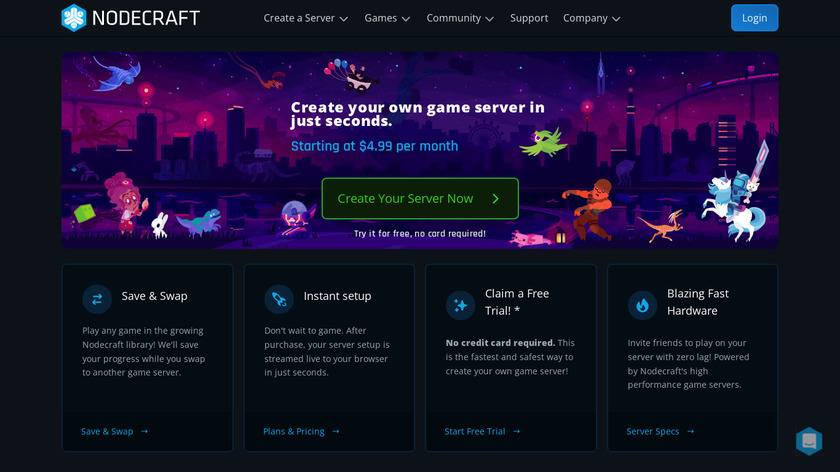 NodeCraft Landing Page