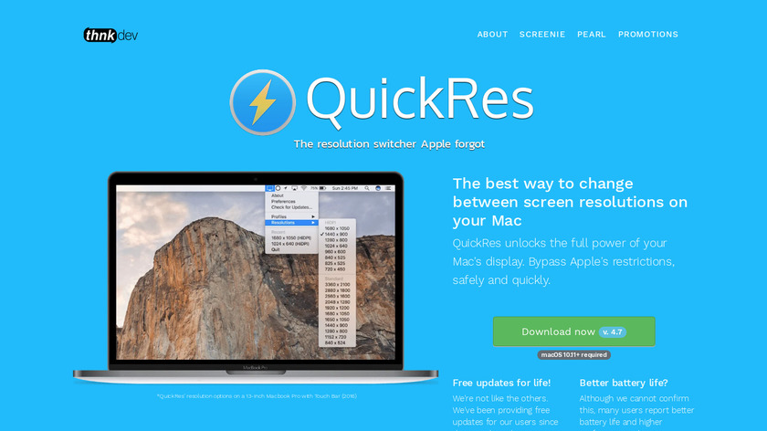 QuickRes Landing Page