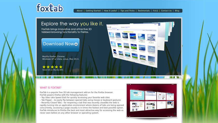 FoxTab Landing Page