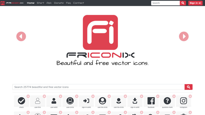 Friconix Landing Page
