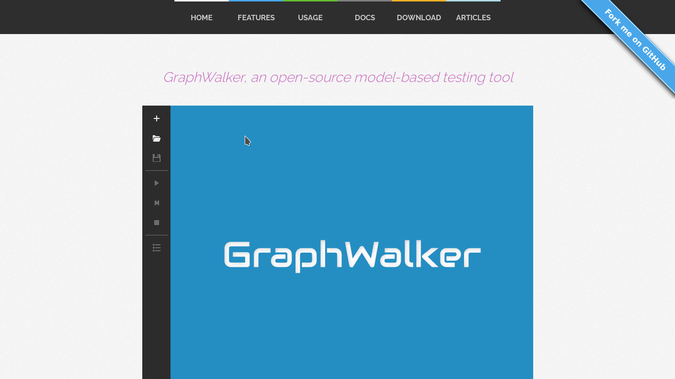 GraphWalker Landing page
