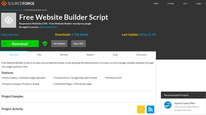 Free Website Builder Script image