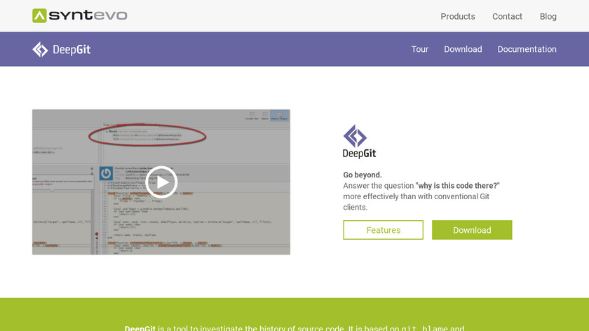 DeepGit Landing Page