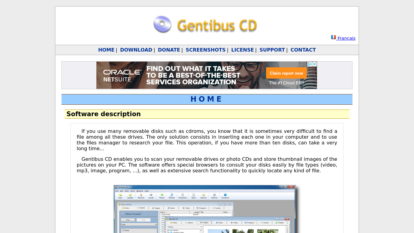 Gentibus CD Landing page