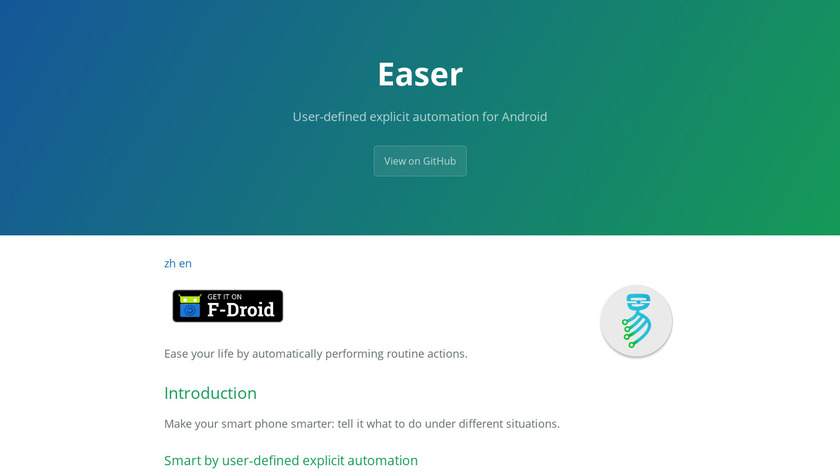 Easer Landing Page